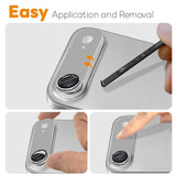 NORTHJO iPhone Air Kameralinsskydd - Matt Metall & Glas - Grå