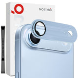 NORTHJO iPhone Air Kameralinsskydd - Borstad Metall & Glas - Silver