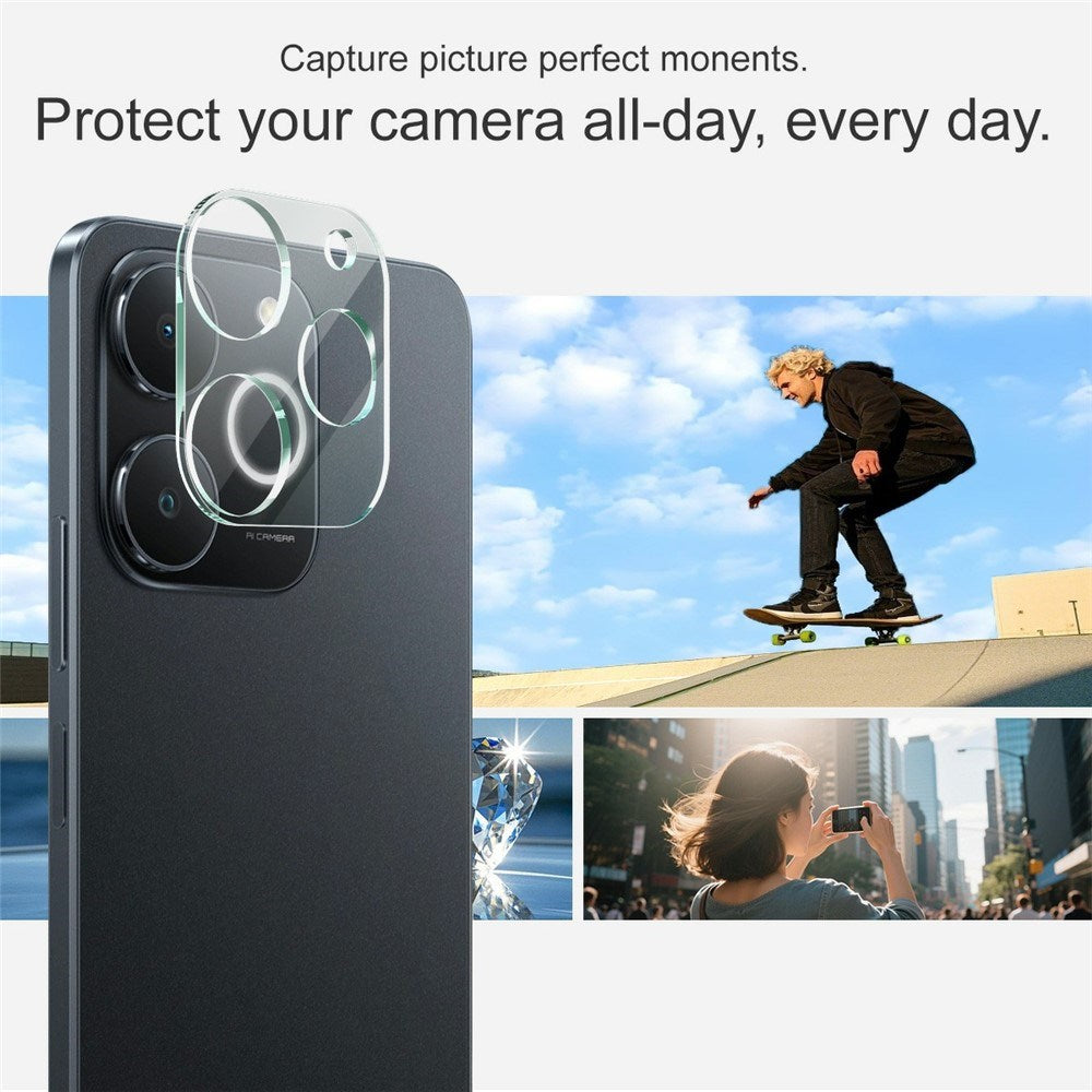 Realme Note 70T IMAK Härdat Kameralinsskyddsglas - Genomskinlig