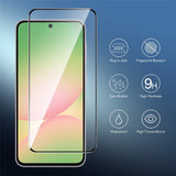 Samsung Galaxy A27 Härdat Glas Skärmskydd - Genomskinlig / Svart Kant