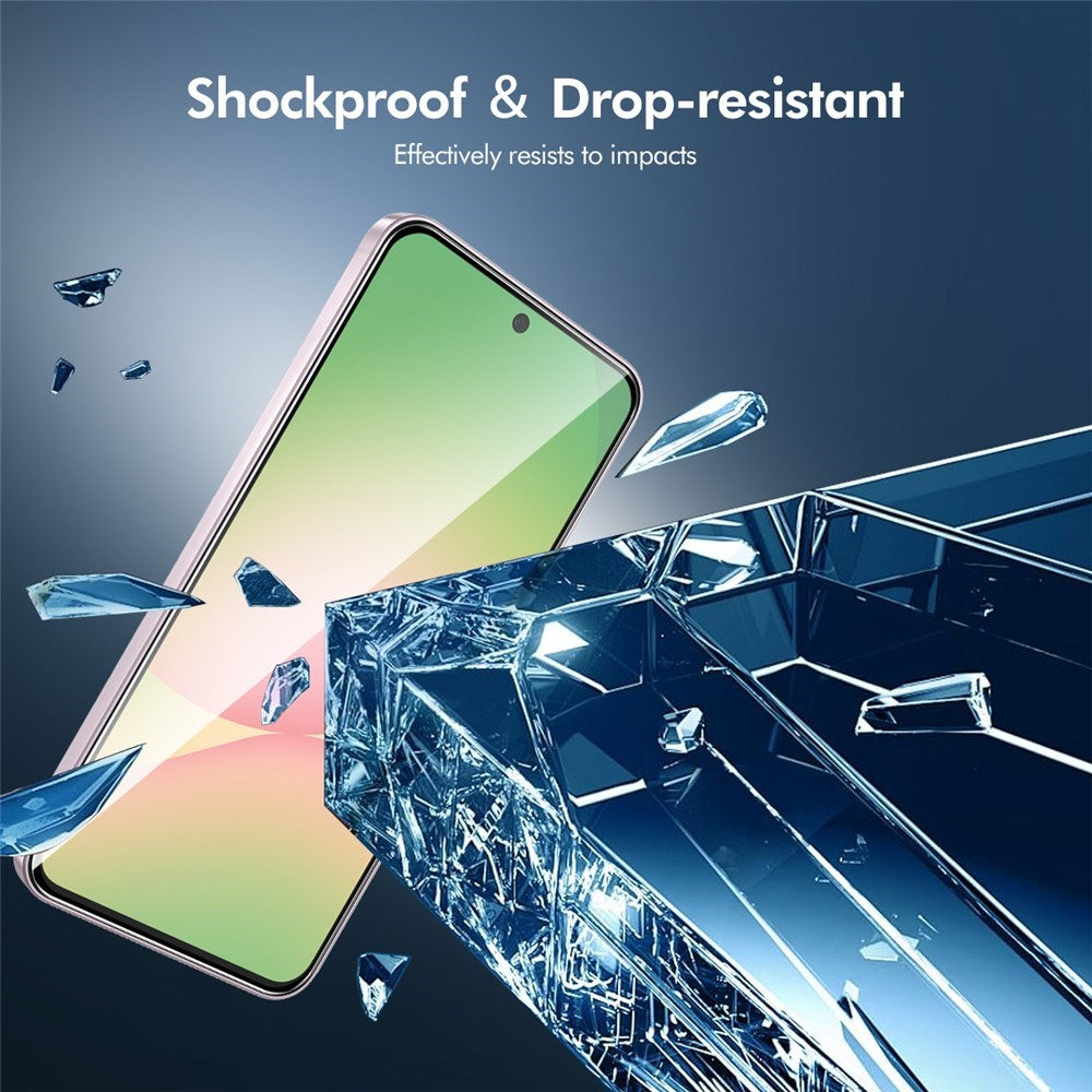 Samsung Galaxy A27 Härdat Glas Skärmskydd - Genomskinlig / Svart Kant