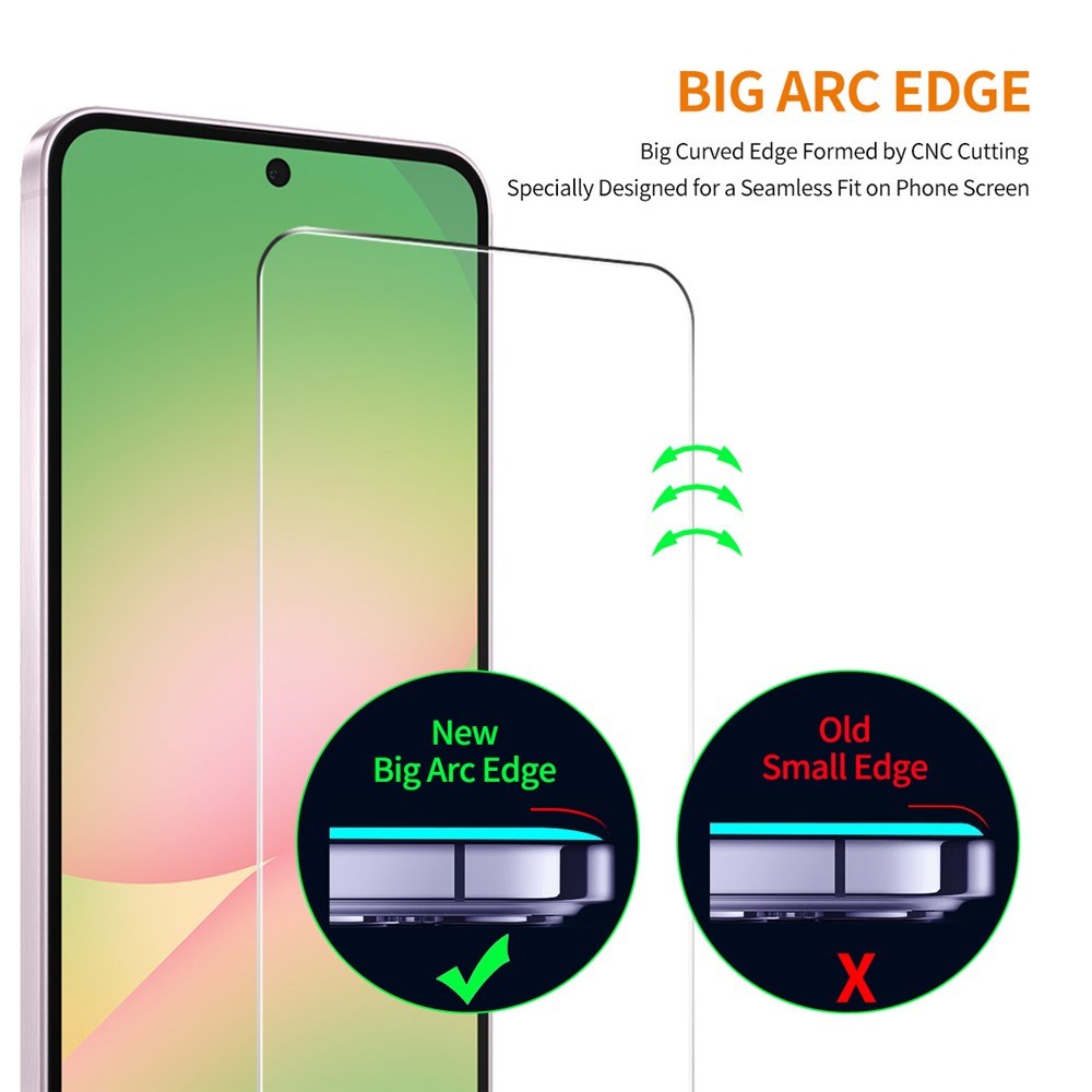 Samsung Galaxy A27 Härdat Glas Skärmskydd - 2 st. - Genomskinlig
