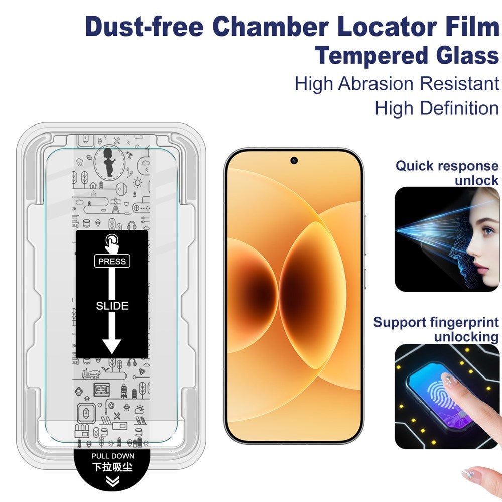 Xiaomi 17 / 17 Pro IMAK Härdat Glas Skärmskydd - inkl. Monteringsram - Genomskinlig