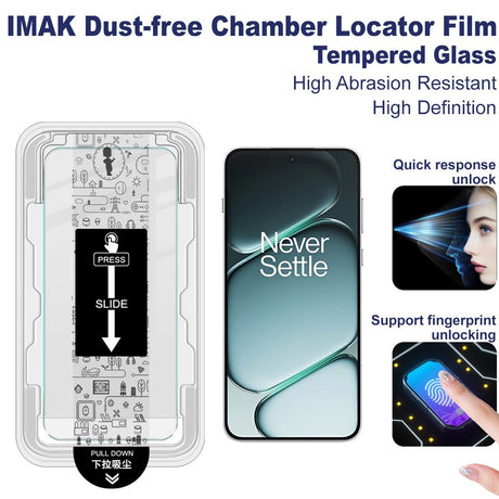OnePlus 15R IMAK Härdat Skärmskyddsglas m. Installationsram - Genomskinlig