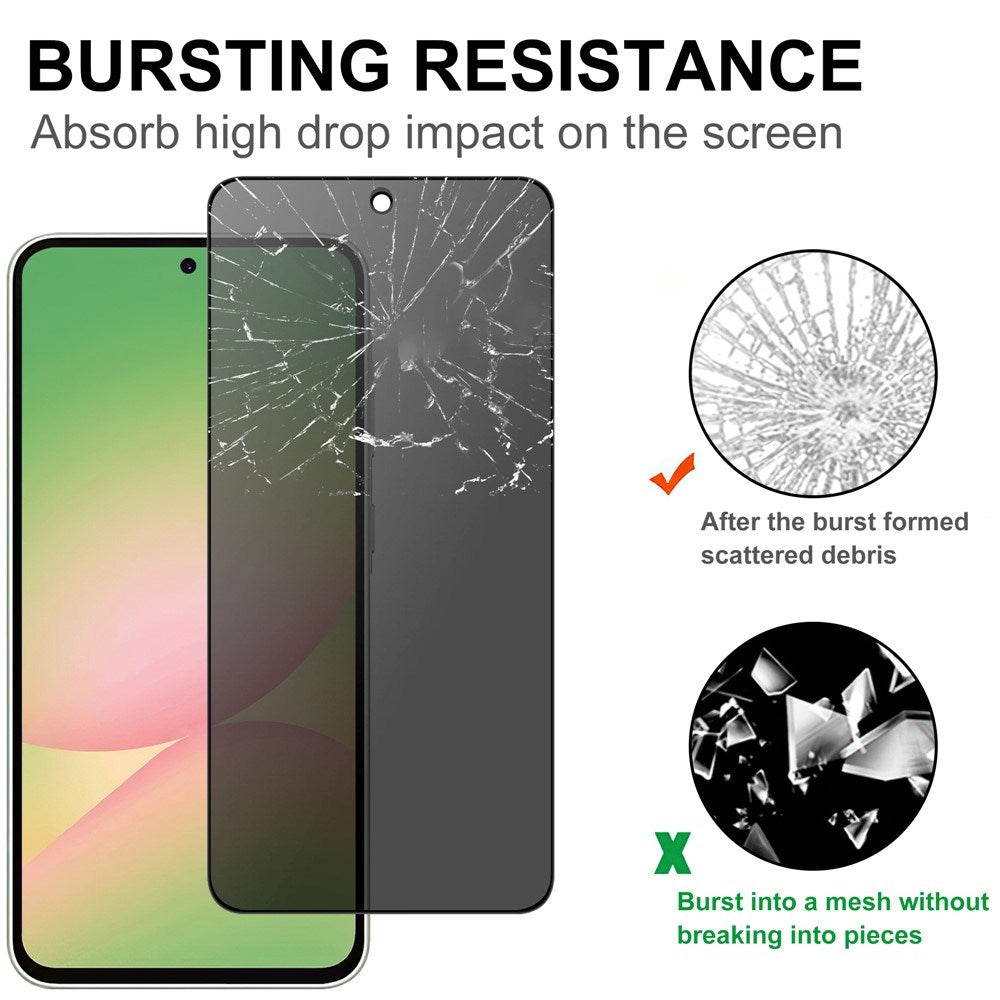 Samsung Galaxy A57 Skärmskydd i Härdat Glas - Sekretessskydd - Genomskinlig