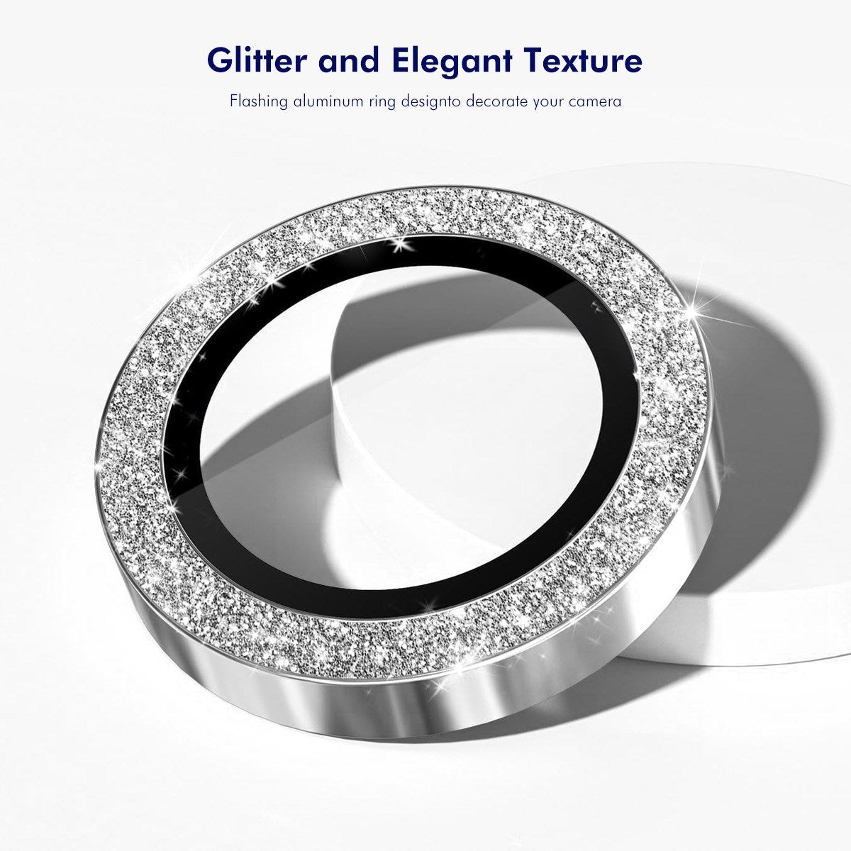 Samsung Galaxy A37 / A57 ENKAY Glitter Kameralinsskydd - Silver
