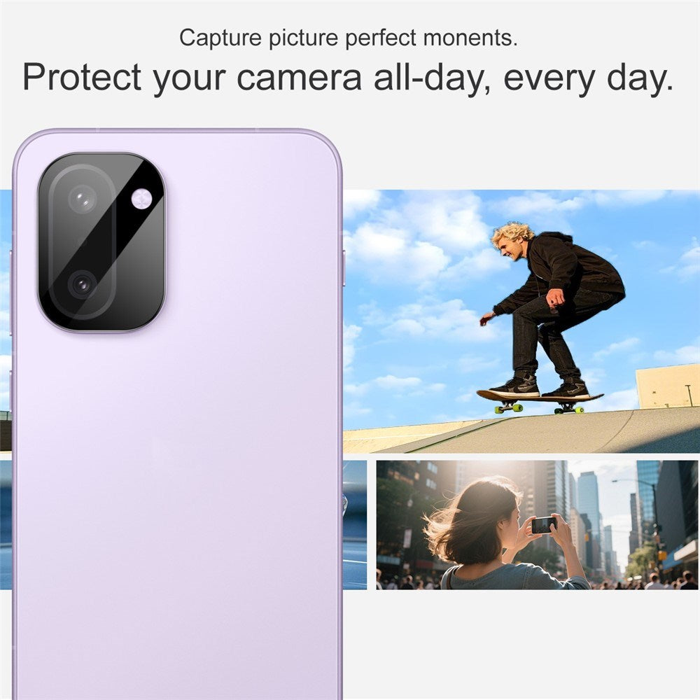 OnePlus 15R IMAK Härdat Kameralinsskyddsglas - Svart