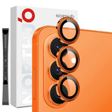 Samsung Galaxy S26 NORTHJO Kameralinsskydd - Metall & Glas - Orange