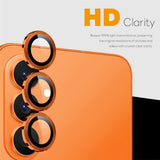 Samsung Galaxy S26 NORTHJO Kameralinsskydd - Metall & Glas - Orange