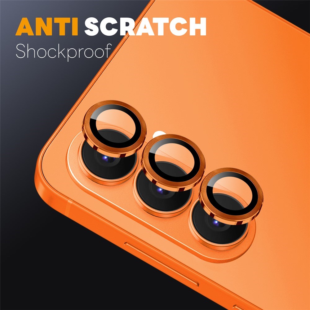 Samsung Galaxy S26 NORTHJO Kameralinsskydd - Metall & Glas - Orange