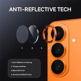 Samsung Galaxy S26 NORTHJO Kameralinsskydd - Metall & Glas - Orange
