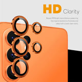 Samsung Galaxy S26 Ultra NORTHJO Kameralinsskydd - Metall & Glas - Orange