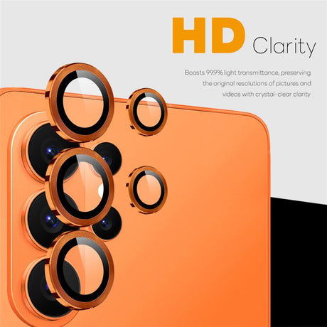 Samsung Galaxy S26 Ultra NORTHJO Kameralinsskydd - Metall & Glas - Orange