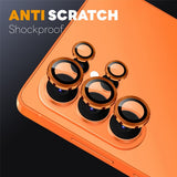 Samsung Galaxy S26 Ultra NORTHJO Kameralinsskydd - Metall & Glas - Orange