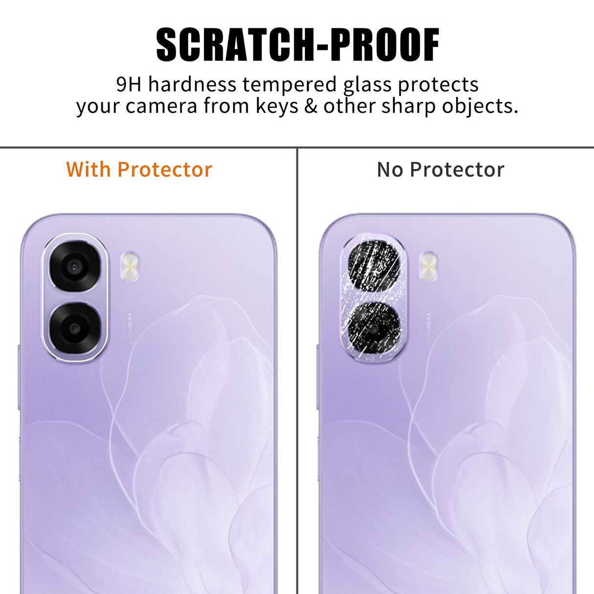 OPPO A6x Kameralinsskyddsglas - Genomskinligt