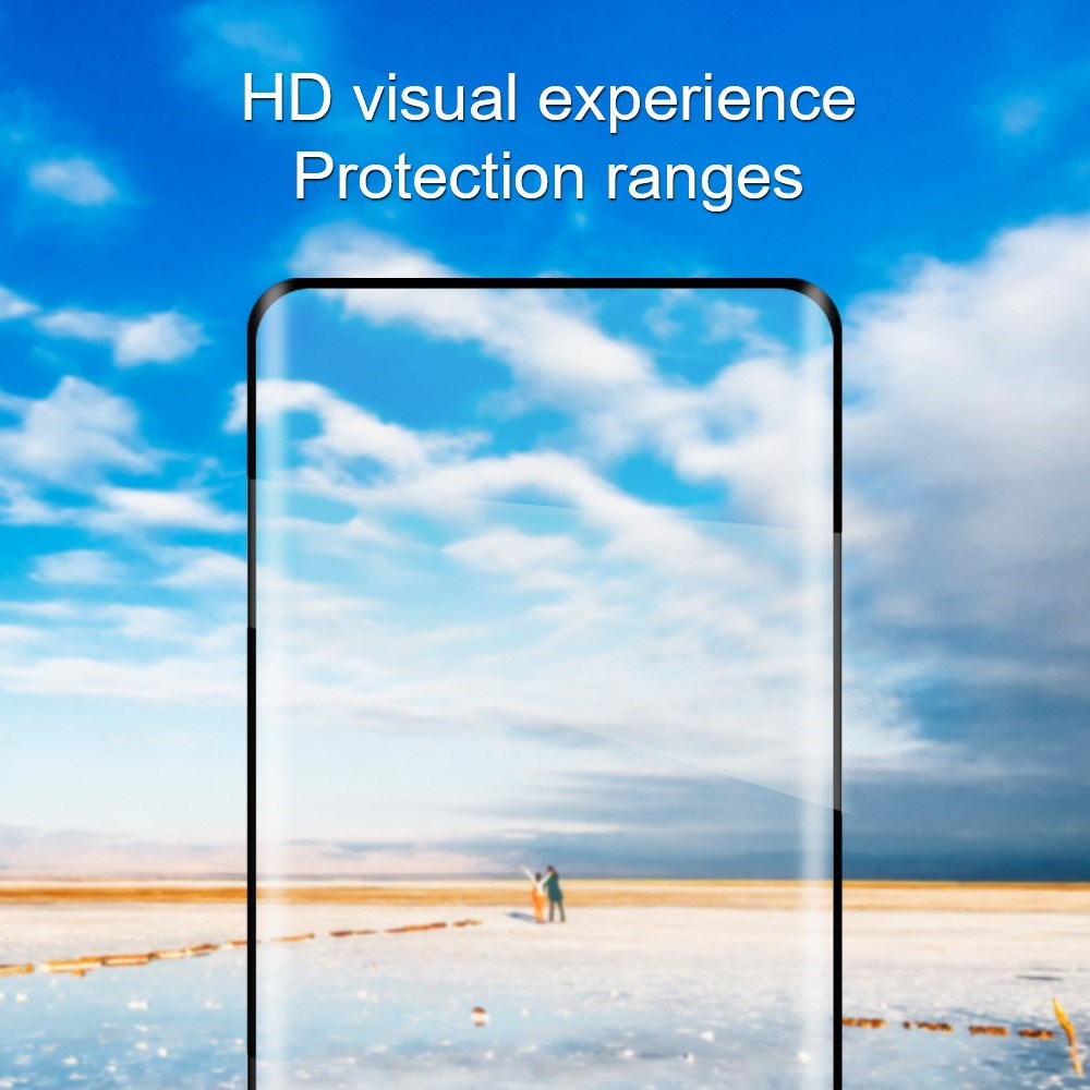 OPPO Reno15 F (5G) / Reno14 F (5G) / Reno13 (5G) Amorus Härdat Skärmskyddsglas – Genomskinlig / Svart