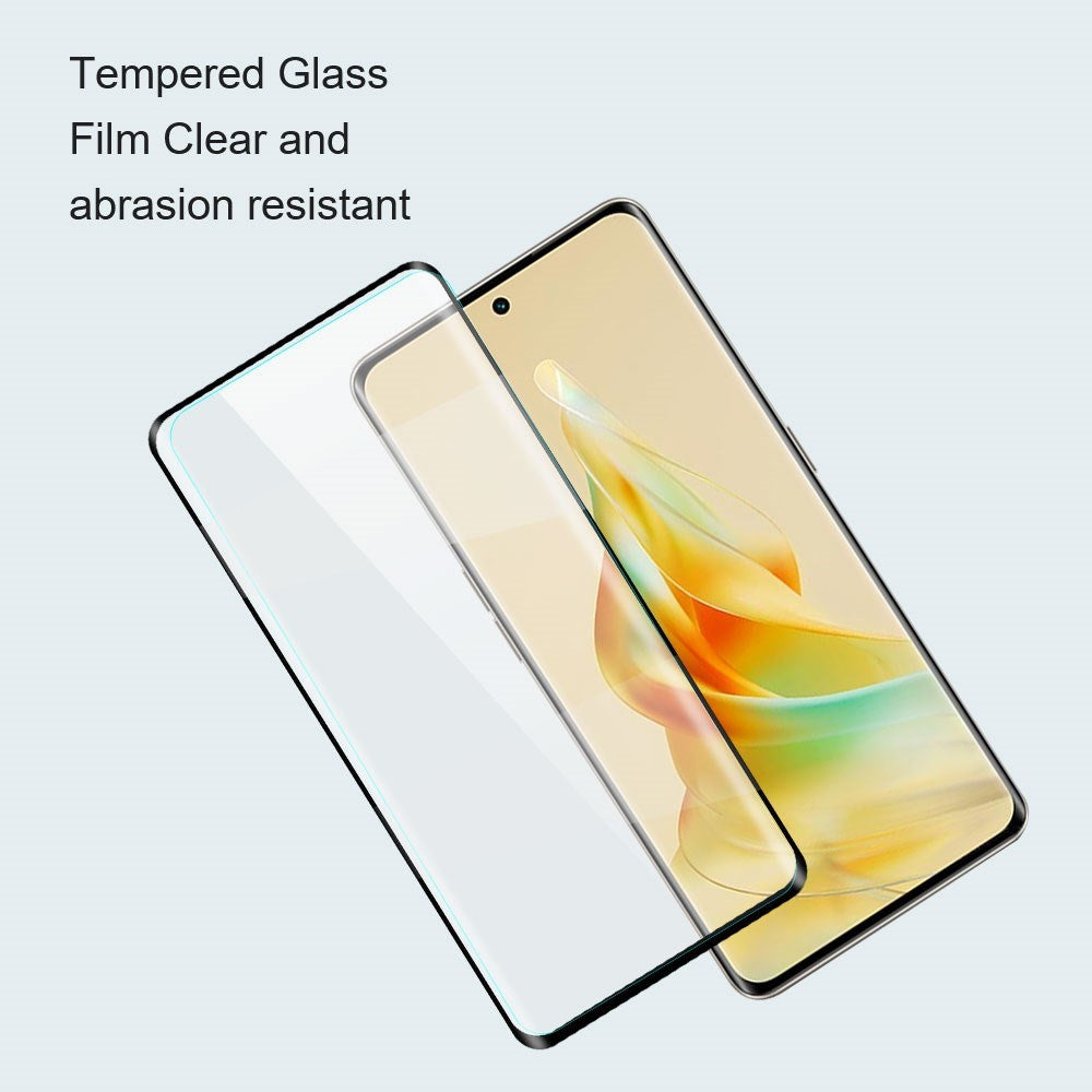 OPPO Reno15 F (5G) / Reno14 F (5G) / Reno13 (5G) Amorus Härdat Skärmskyddsglas – Genomskinlig / Svart