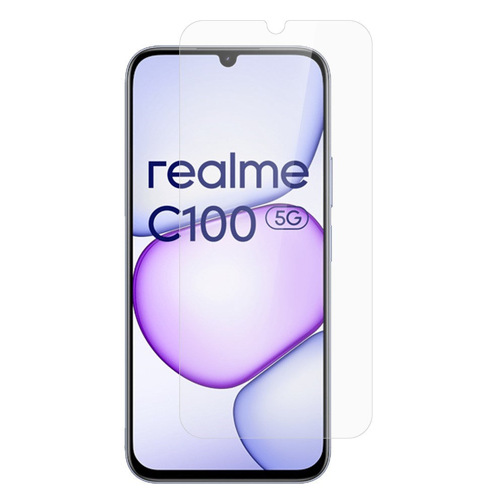 Realme C100 Härdat Glas Skärmskydd - Genomskinlig