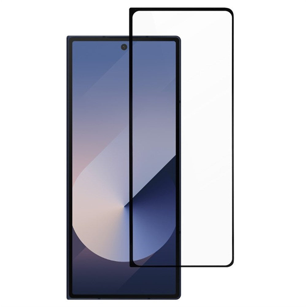Samsung Galaxy Z Fold8 Härdat Glas Skärmskydd - Genomskinlig / Svart Kant