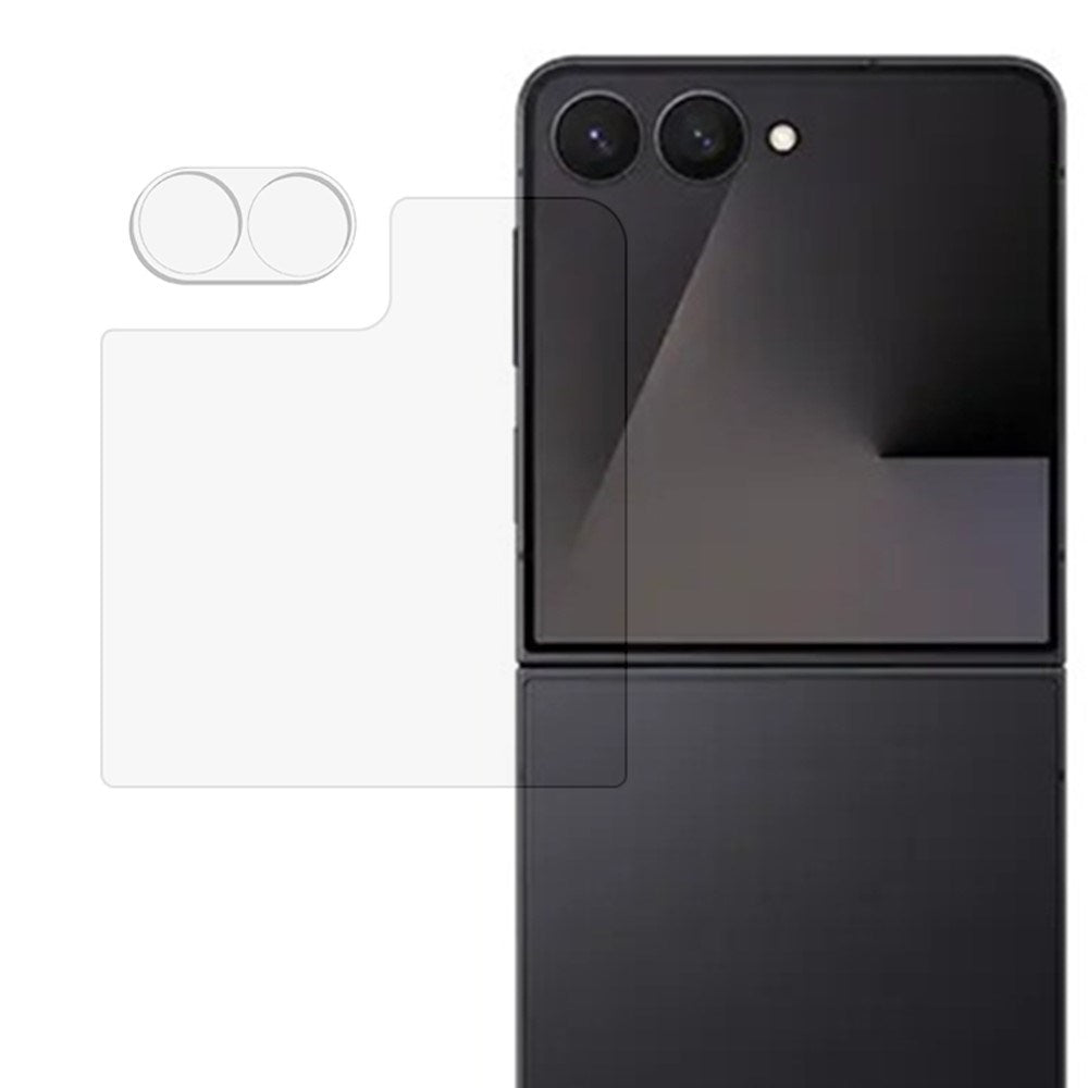 Samsung Galaxy Z Flip8 Härdat Glas för Bakskärm & Kameralins - Genomskinlig