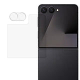 Samsung Galaxy Z Flip8 Härdat Glas för Bakskärm & Kameralins - Genomskinlig