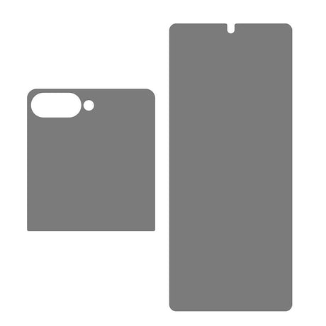 Samsung Galaxy Z Flip8 Skärmskydd med Sekretess - 2 Delar - Genomskinlig