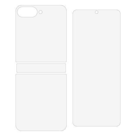 Samsung Galaxy Z Flip8 Skärmskydd Set med 4 - Genomskinlig