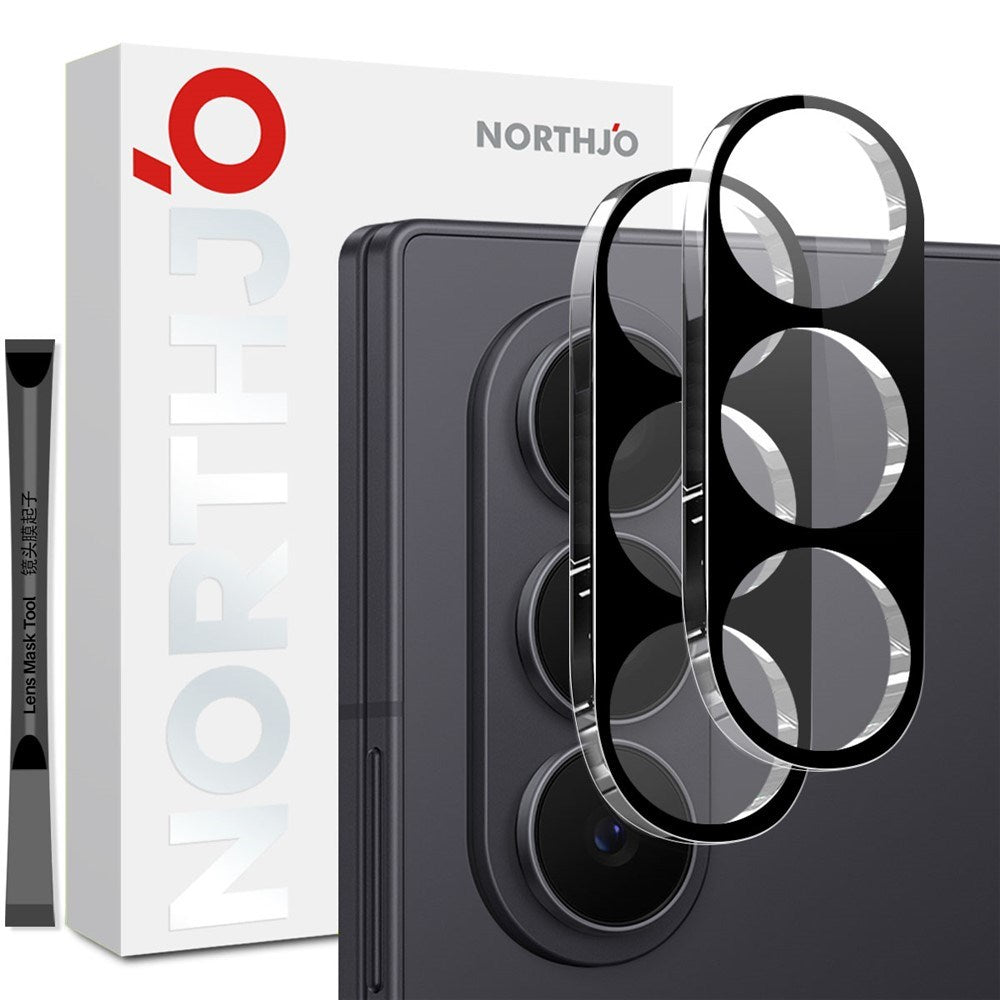 Samsung Galaxy Z Fold8 NORTHJO Härdat Kameralinsglas - Svart