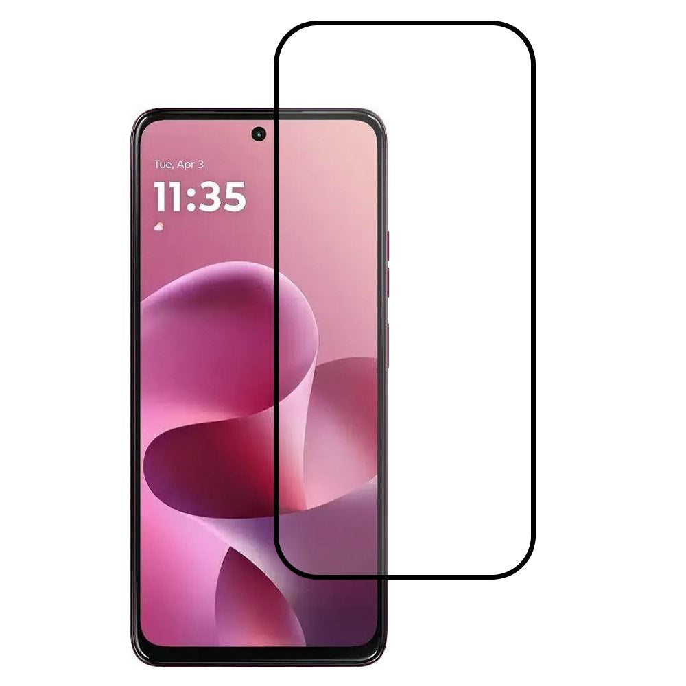 Motorola Moto G37 / G47 Skärmskydd med Svart Kant - Transparent