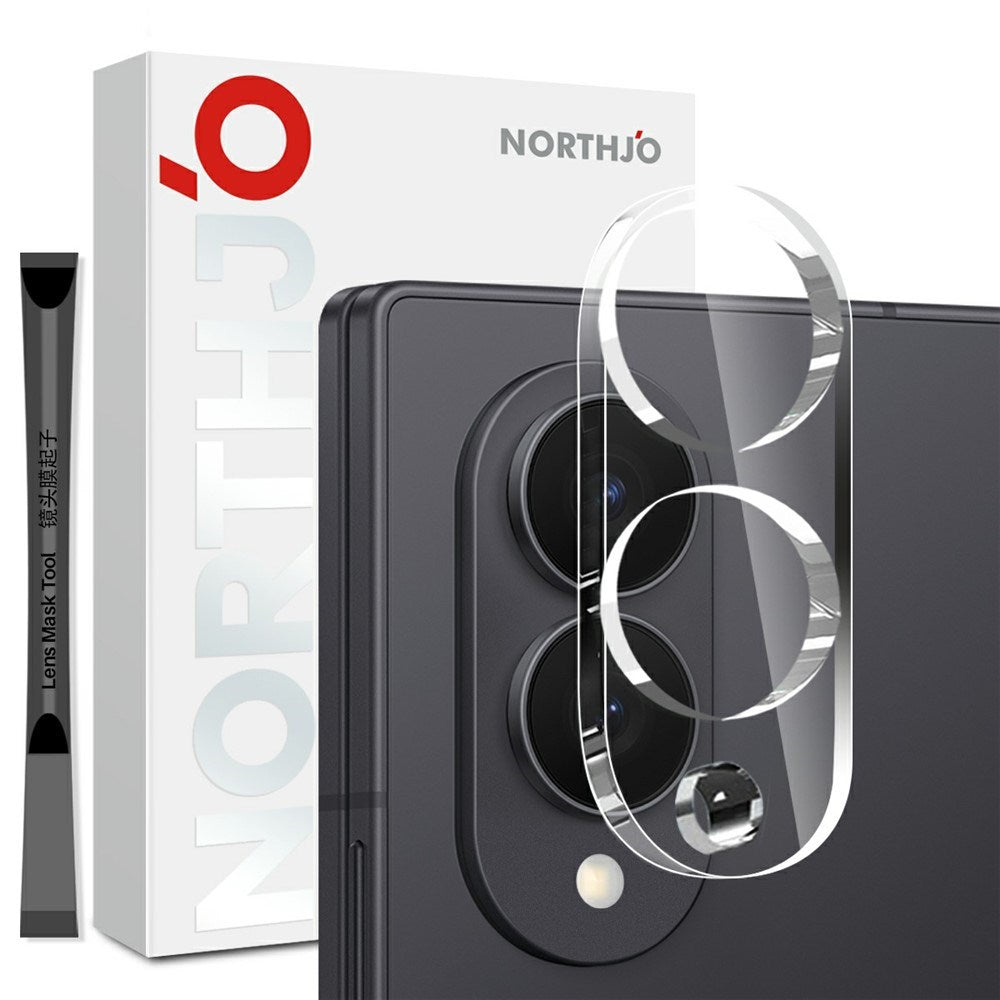 Samsung Galaxy Z Fold8 NORTHJO Härdat Kameralinsskyddsglas - Genomskinlig