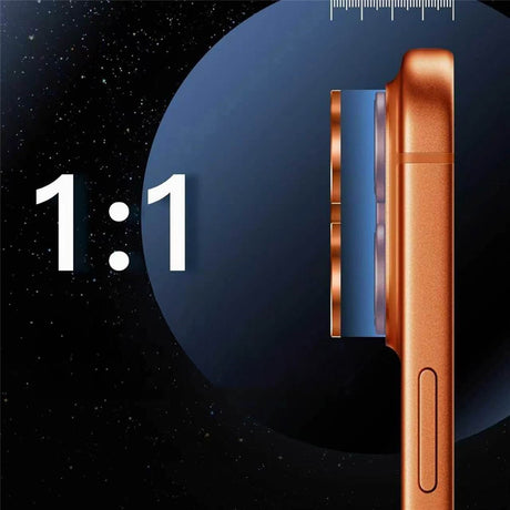 iPhone 18 Pro Kameralinsskydd - Metall & Glas - Orange