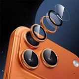 iPhone 18 Pro Kameralinsskydd - Metall & Glas - Orange