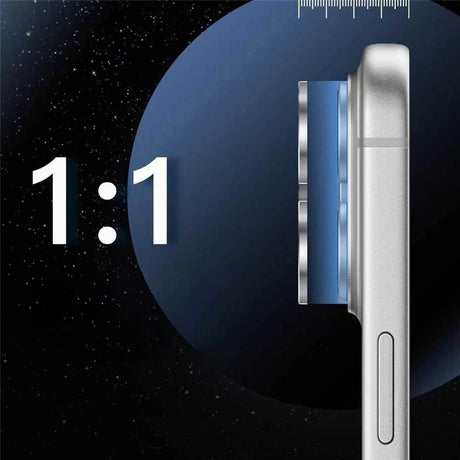 iPhone 18 Pro Kameralinsskydd - Metall & Glas - Silver