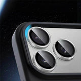 iPhone 18 Pro Kameralinsskydd - Metall & Glas - Silver