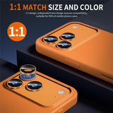 iPhone 18 Pro Max Kameralinsskydd - Metall & Glas - Orange