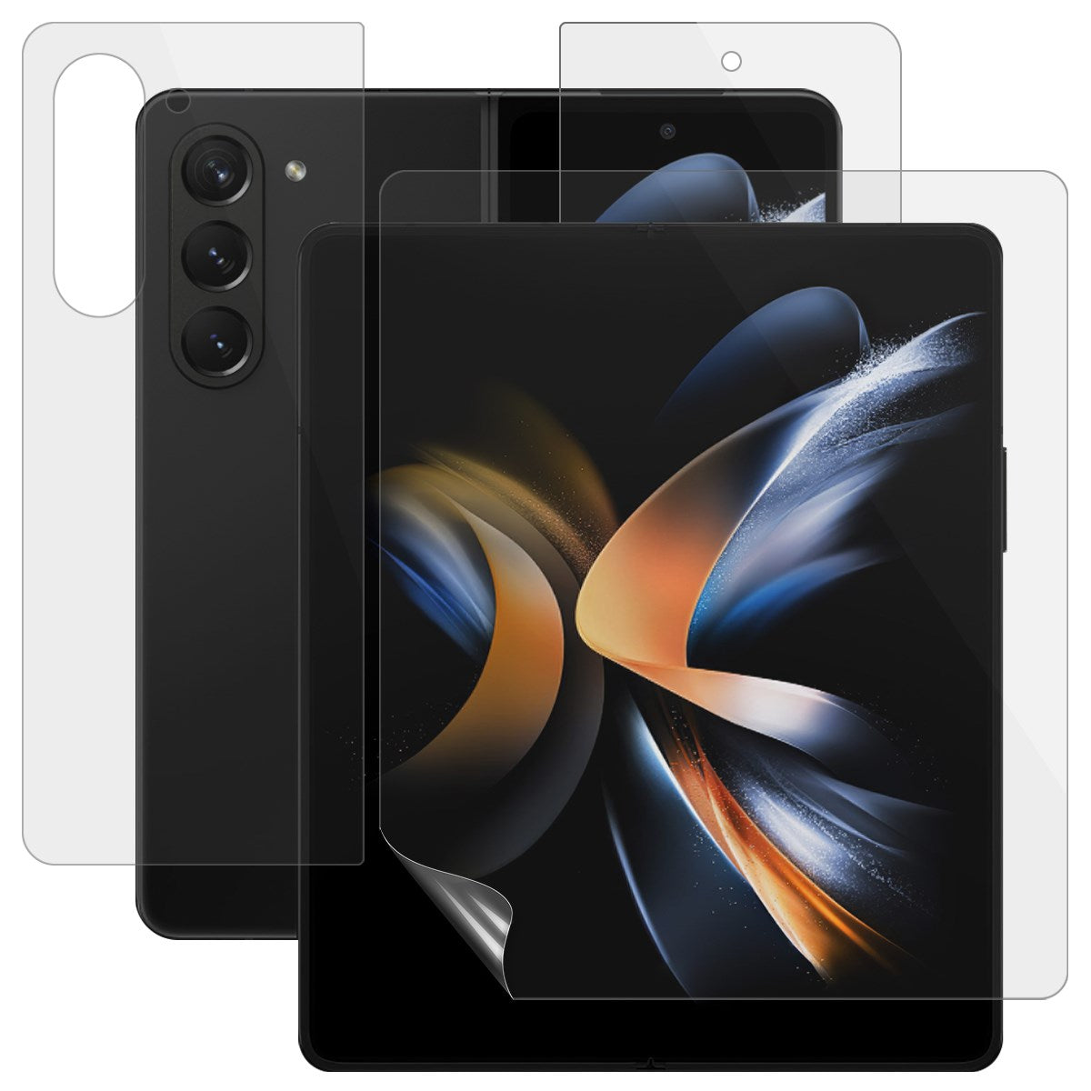 Samsung Galaxy Z Fold8 Ultra 3-Delat Skärmskyddsfilm - Genomskinlig