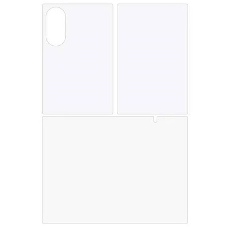Samsung Galaxy Z Fold8 3-Delat Skärmskyddsfilm - Genomskinlig