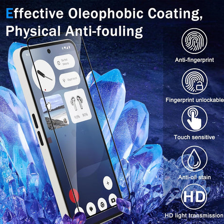 Nothing Phone (4b) Skyddsglas till Skärm - Genomskinlig / Svart Kant