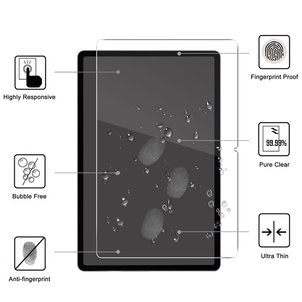 Samsung Galaxy Tab S12 Ultra WANLONFENG Härdat 2.5D Glas - Skärmskydd - Genomskinlig