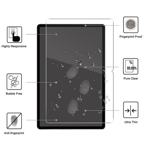 Samsung Galaxy Tab S12+ (Plus) WANLONFENG Härdat 2.5D Glas - Skärmskydd - Genomskinlig