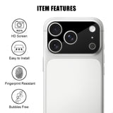 iPhone 18 Pro Härdat Kameralins Skyddande Glas - Svart