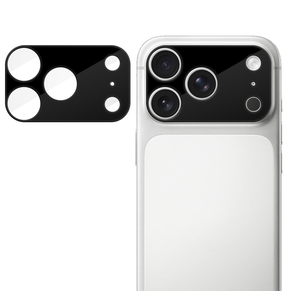 iPhone 18 Pro Max Härdat Kameralins Skyddande Glas - Svart