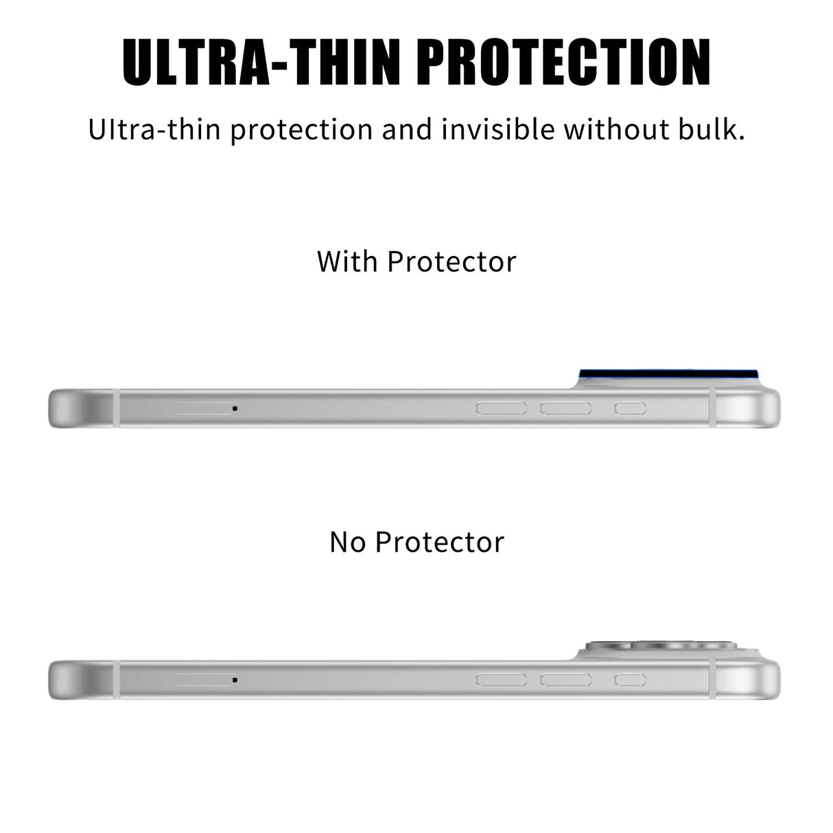 iPhone 18 Pro Max Härdat Kameralins Skyddande Glas - Svart
