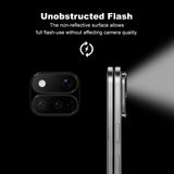 Google Pixel 11 Pro Fold IMAK Kameraskyddsglas med Metallkant - Genomskinlig / Svart Kant