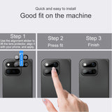 Google Pixel 11 Pro Fold IMAK Härdat Glas Kameralinsskydd - Svart
