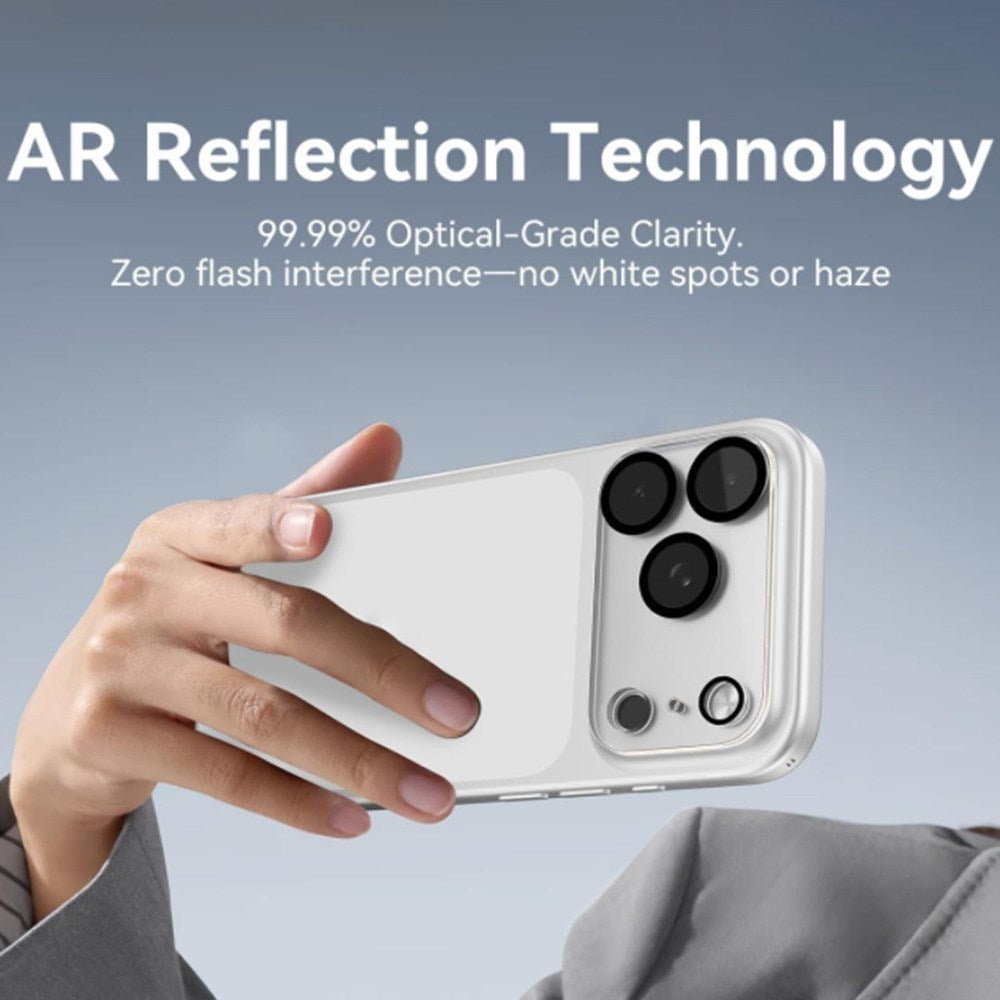 iPhone 18 Pro Härdat Kameralins Skyddande Glas - Genomskinlig / Svart