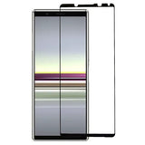 Sony Xperia 5 V Arc Edge Skärmskydd i Härdat Glas - Case Friendly - Svart Kant