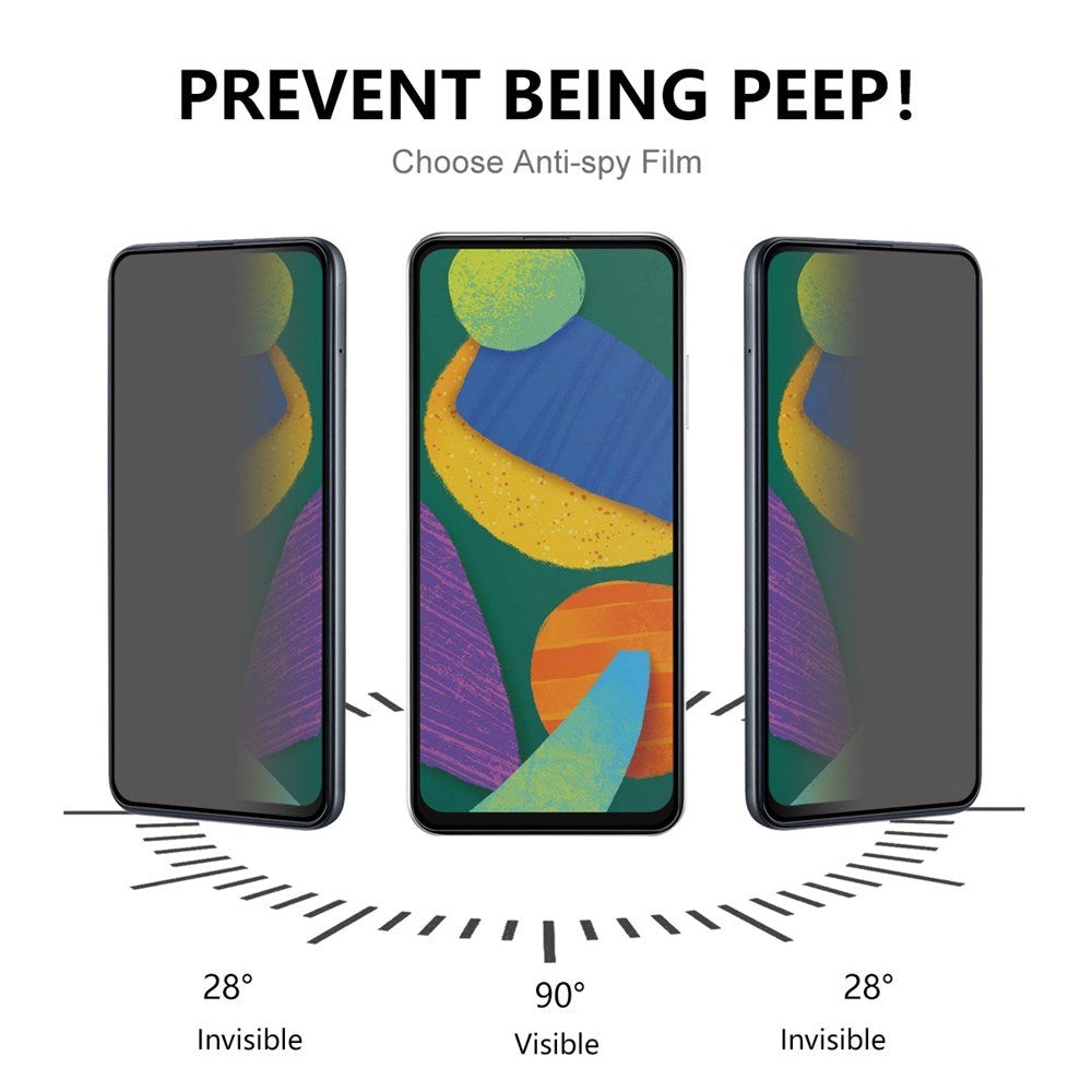 Samsung Galaxy S23 / S22 Skärmskydd med Sekretessfunktion - Genomskinlig