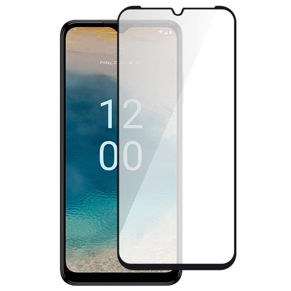 Nokia G22 Skärmskydd i Härdat Glas - Case Friendly - Svart Kant