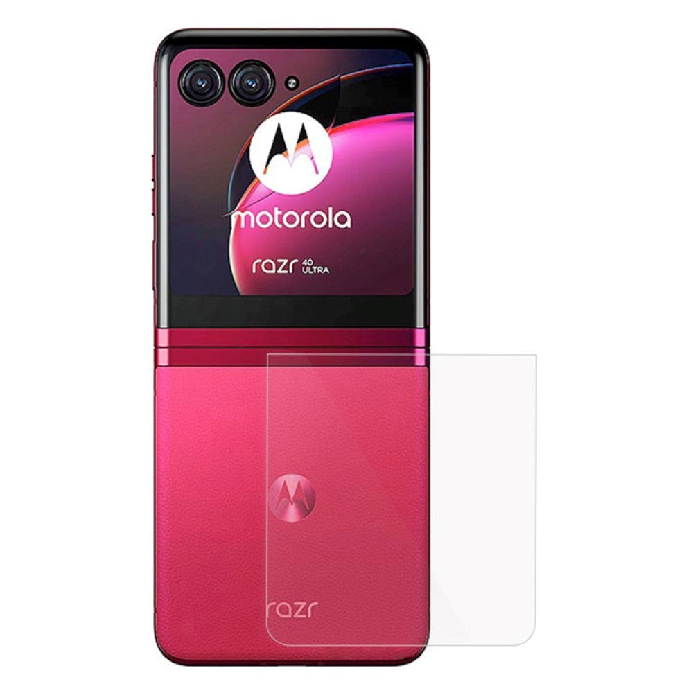 Motorola Razr 40 Ultra Baksida Skyddsfilm av Plast - Transparent